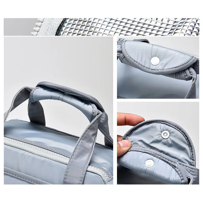 

White Lunch Box Thermal Bag Portable Picnic Lunch Bag Beach Cooler Insulated Food Bags for Women Kids Men Personalized