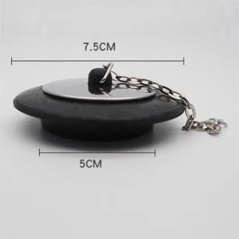 Пробка для слива ванны с резиновой дроссельной заслонкой цепью пробка ванной