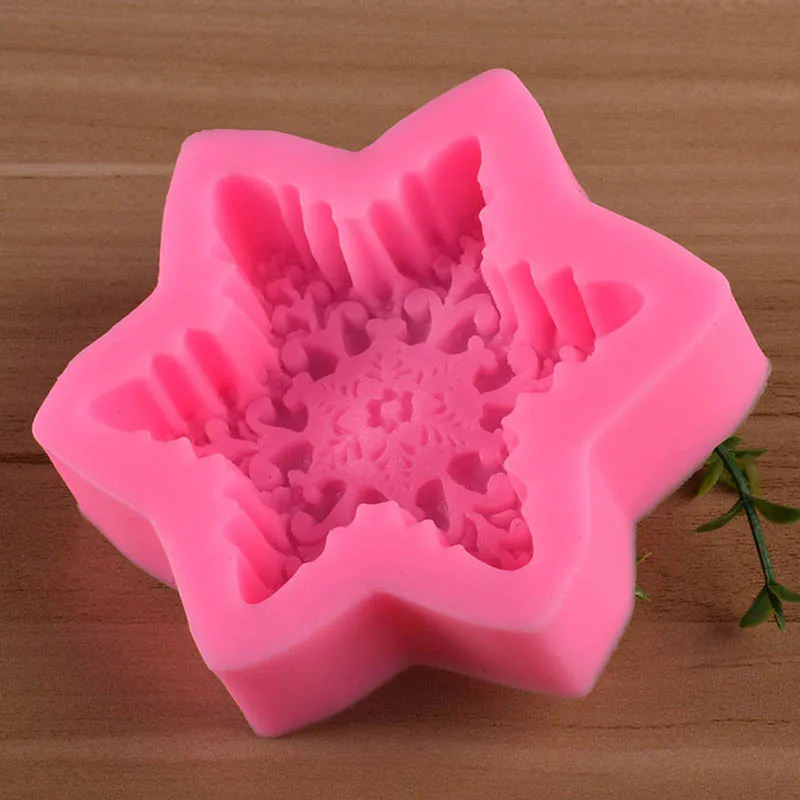 1 шт. 3D рождественские украшения снежинка кружево шоколадвечерние ринка сделай