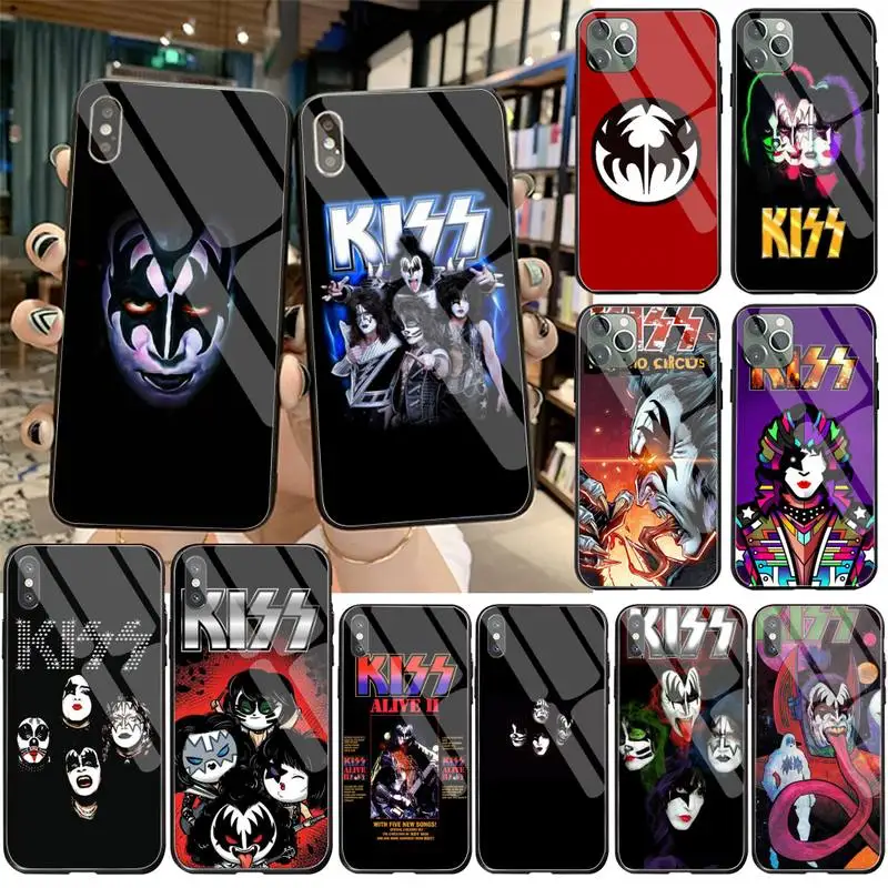 Чехол для телефона Gene simмонс Kiss band защитный чехол из закаленного стекла iPhone 11 Pro XR