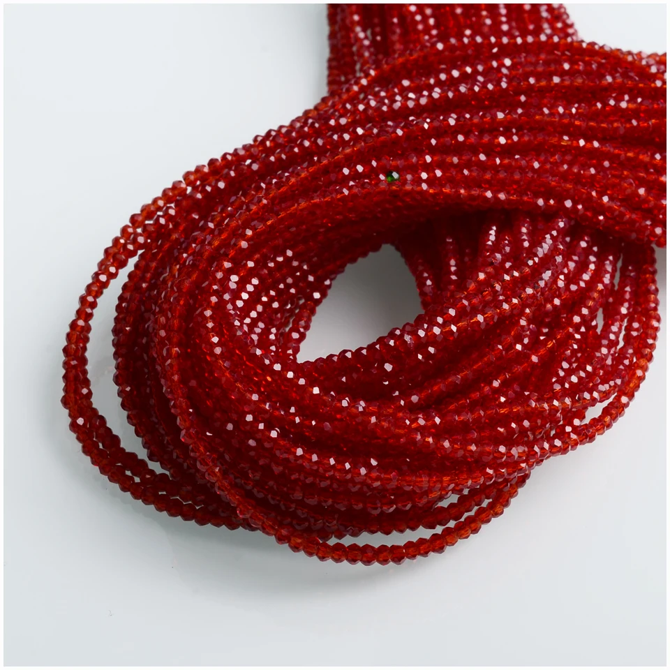 JuleeCrystal 2 мм 3 стеклянные бусины в форме Рондель оптовая продажа чешские