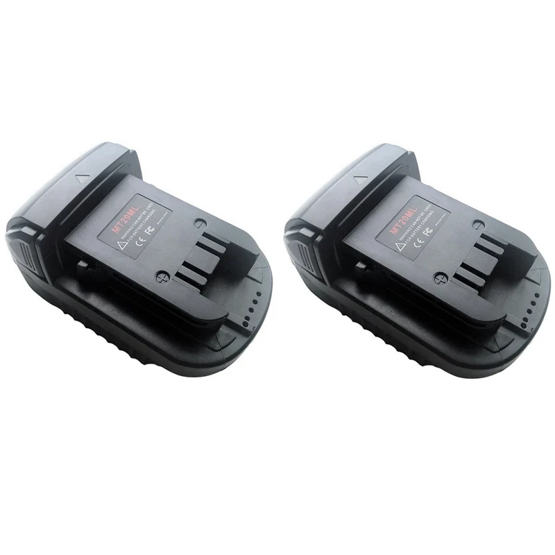 

Mt20Ml адаптер преобразователя батареи для Makita 18V/20V Li-Ion Battery Bl1830 Bl1860 для Milwaukee M18 Li-Ion Battery 2 шт