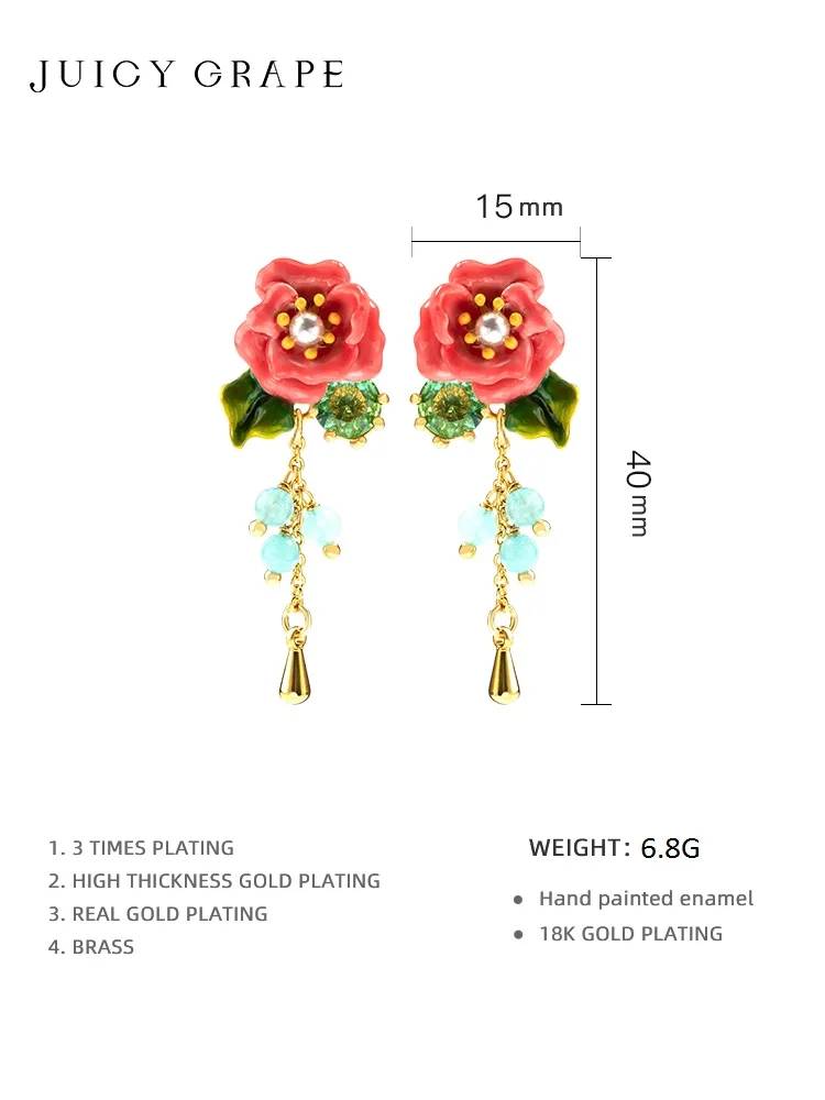 Женские серьги-гвоздики с виноградом 2019 | Украшения и аксессуары