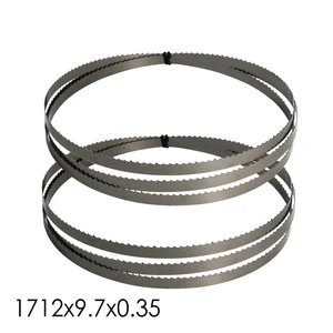 Полотно ленточной пилы 1712 мм, 2 шт., x мм, аксессуары для электроинструментов, TPI 6 для Metabo, Charnwood W715, ленточная пила для резки металла