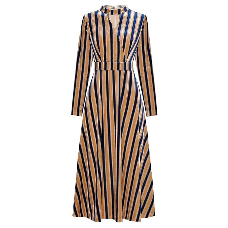 Высокое качество Новая мода 2019 осень зима дизайнерское подиумное Платье женское