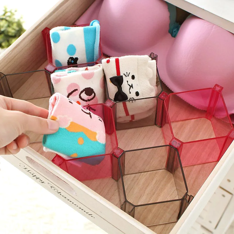 1 шт. пластиковый свободный комбинированный ящик для хранения нижнего белья