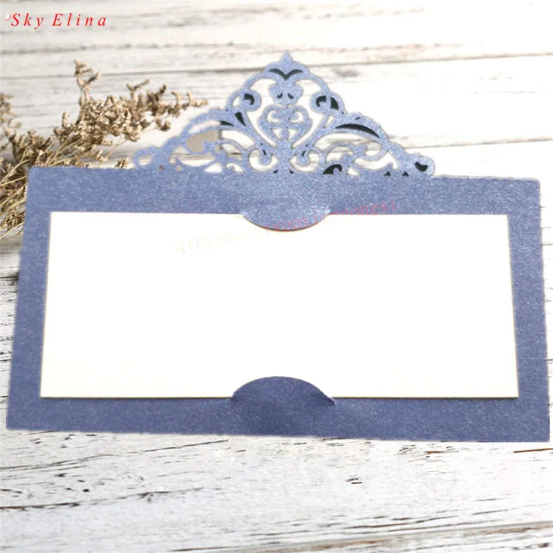 10/50/100 шт. выдалбливают придиванный столик &quotЛюкс&quot Имя Место карты одежда для