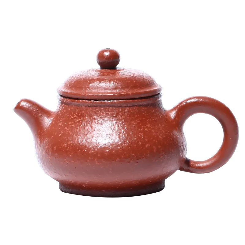 

Yixing purple clay pot coarse sand red clay handmade pan pot tea pot Chaoshan Kung Fu gift tea set goods