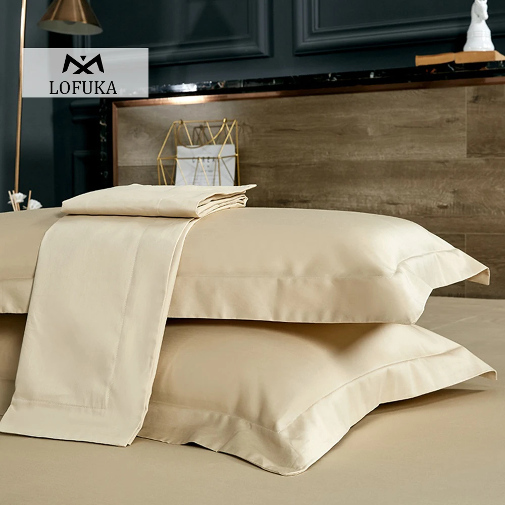 

Lofuka Luxury Women Men 100% Cotton Pillowcase Long-staple Cotton Pillow Case Standard Bedding Pillow cover Free shipping