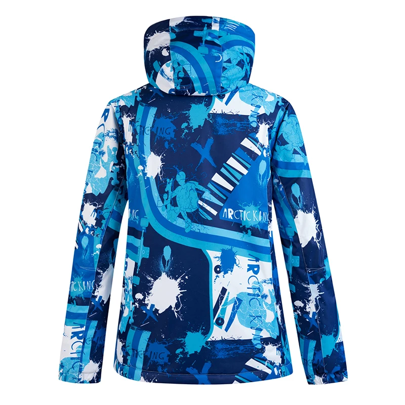 Outdoor Ski Jacket Winter Woman Snowboarding Windproof Waterproof Clothing Thick Warm Hooded Jacket Skiing Snow Wear