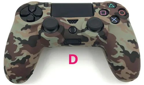 D Силиконовый гелевый мягкий резиновый защитный чехол для Playstation 4 dualshock 4 PS4 Pro Slim контроллер - Цвет: D