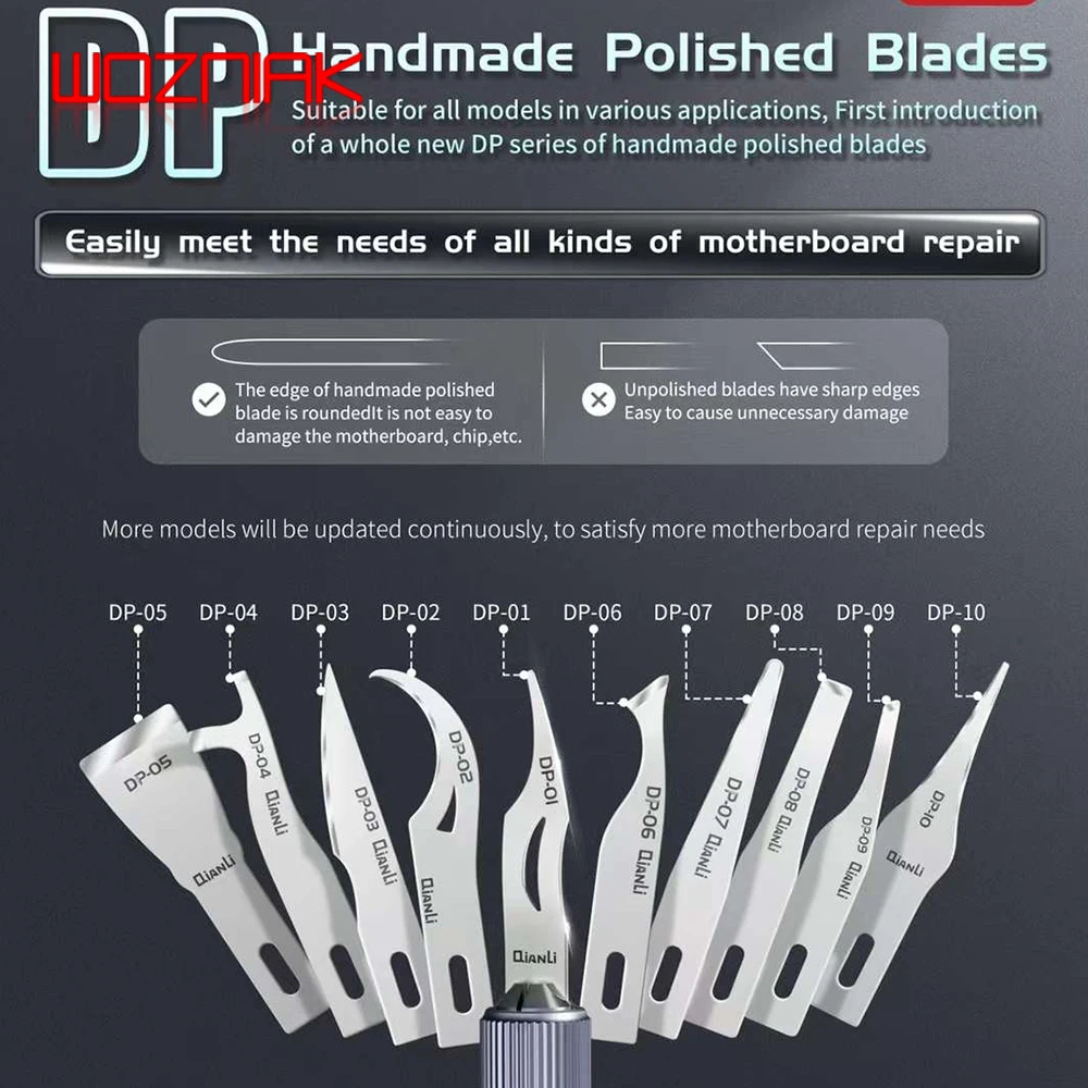 QIANLI DP ручное шлифовальное лезвие импортное из 304 стали чип для отклеивания