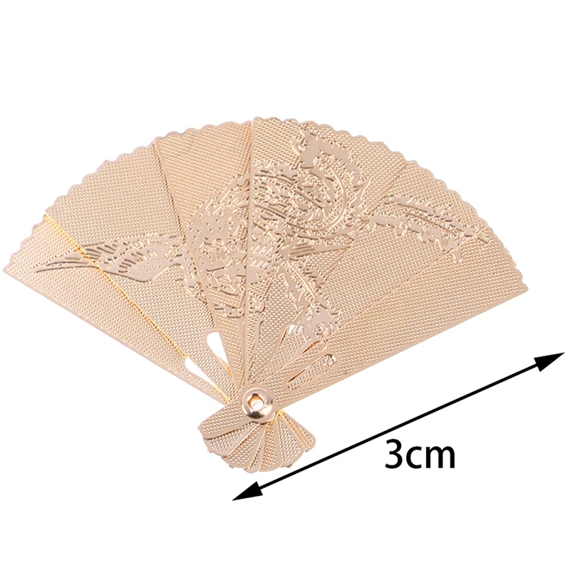 

1:12 Dollhouse Miniature Exquisite Metal Carving Fan Model Toy For Doll Home Decor Accessories For Doll New