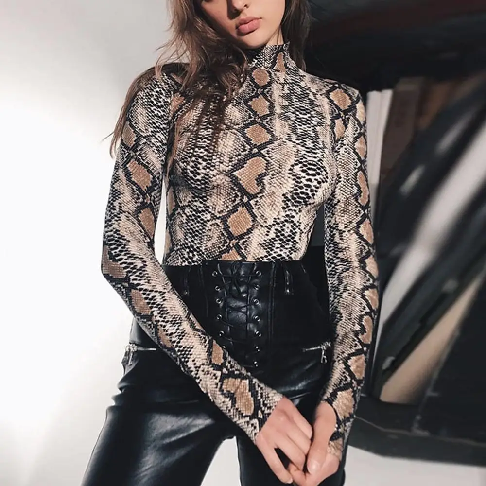 Женское боди со змеиным принтом сексуальное модное Женские панталоны лидер