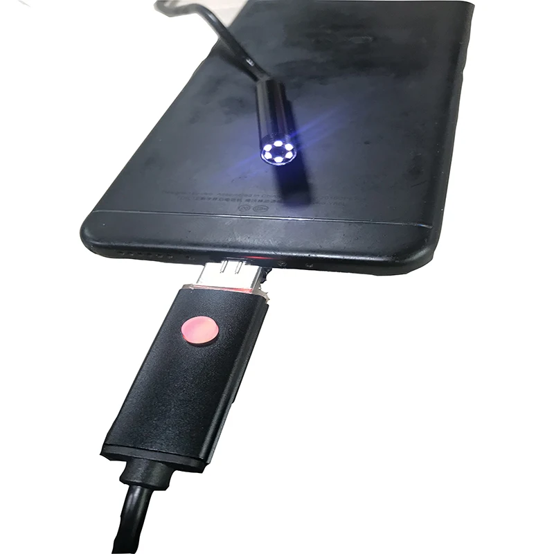 Usb эндоскоп ip67 7 мм для ПК и телефонов Android с функцией OTG светодиодный кабель