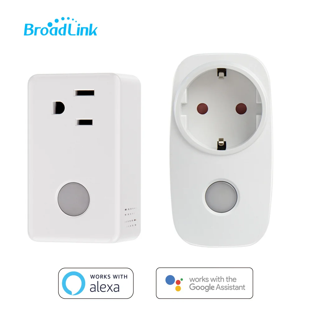 

Смарт-розетка Broadlink для умного дома, Wi-Fi, американская вилка, удаленное управление через приложение, работает с Alexa Google Home для Android и iOS