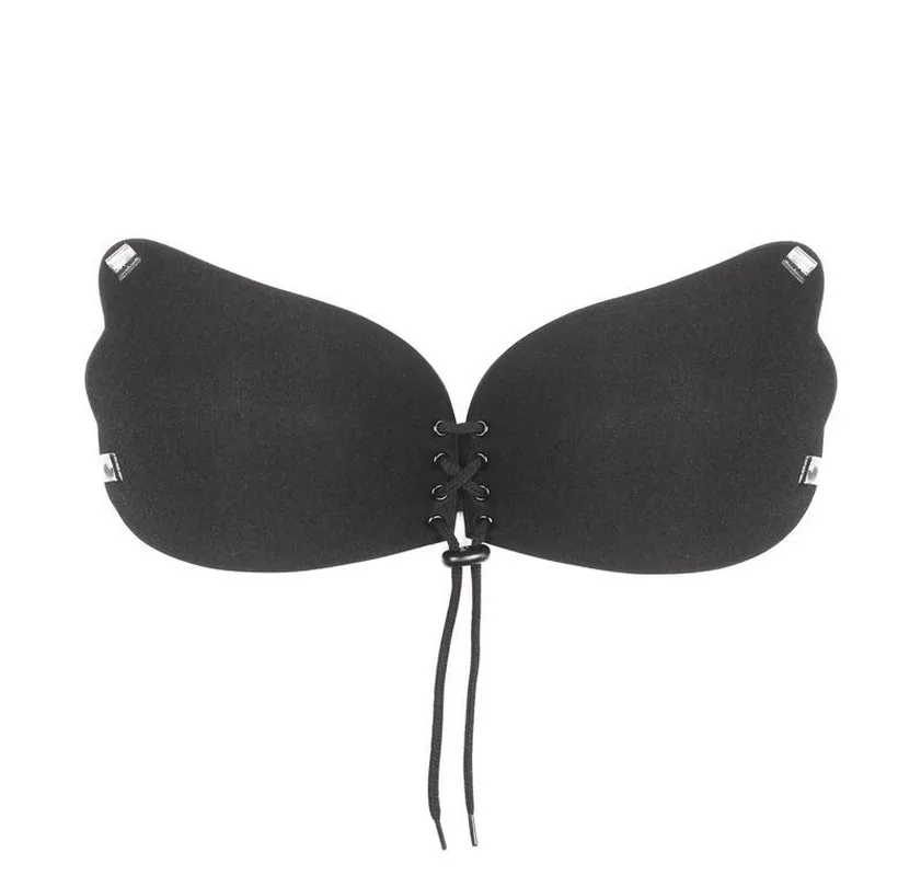 Большой размер D E F прозрачный бюстгальтер на лямках липкий пуш-ап для женщин с