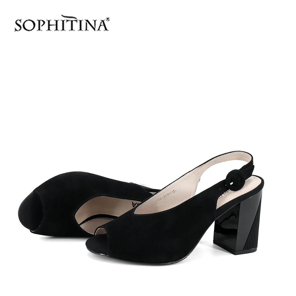 SOPHITINA/однотонные женские босоножки Новый модный дизайн Удобная элегантная обувь