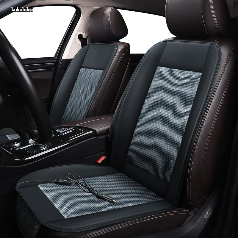 kokololee 12V Seat ventilation 1pc car seat cover for Chevrolet all models aveo lacetti sonic spark equinox Cruze Epica Malibu