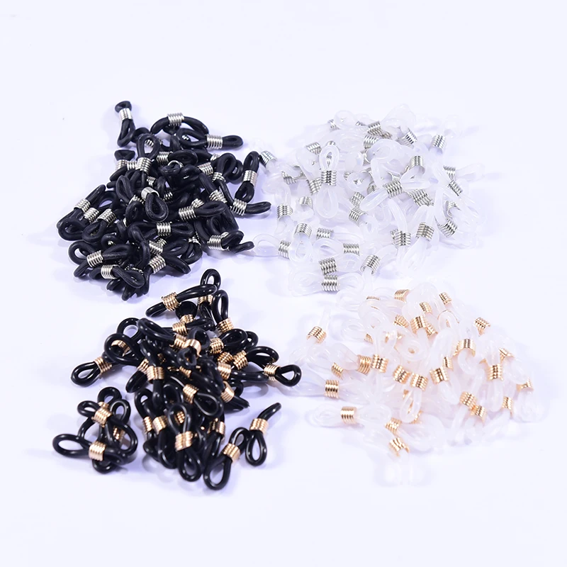 20 Pcs Ear Hook Eyeglasses Spectacles Chain Glasses Retainer Ends Rope Sunglasses Cord Holder Strap Retainer End Loop Connector