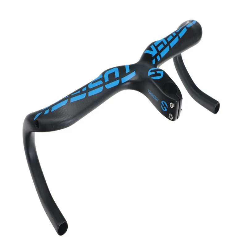 TOSEEK велосипедный руль из углеродного волокна с изогнутым стержнем 28 6 мм 400/420/440