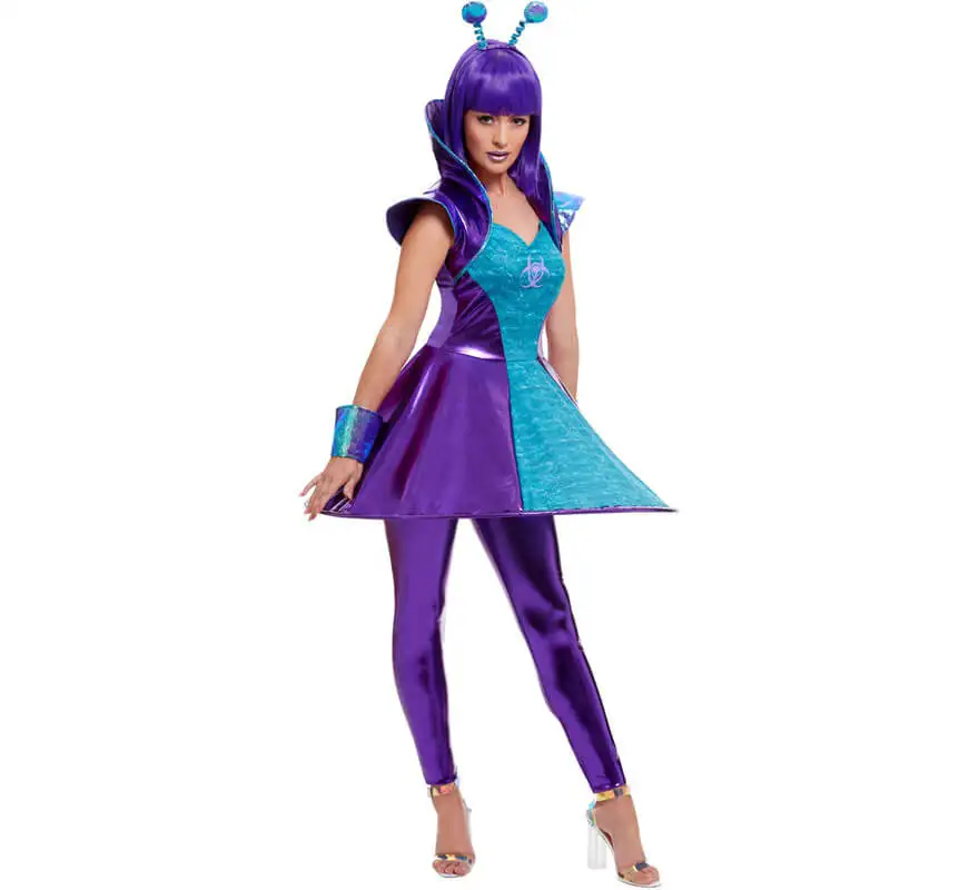 Костюм фиолетового инопланетянина Для женщин костюм астронавта и космоса