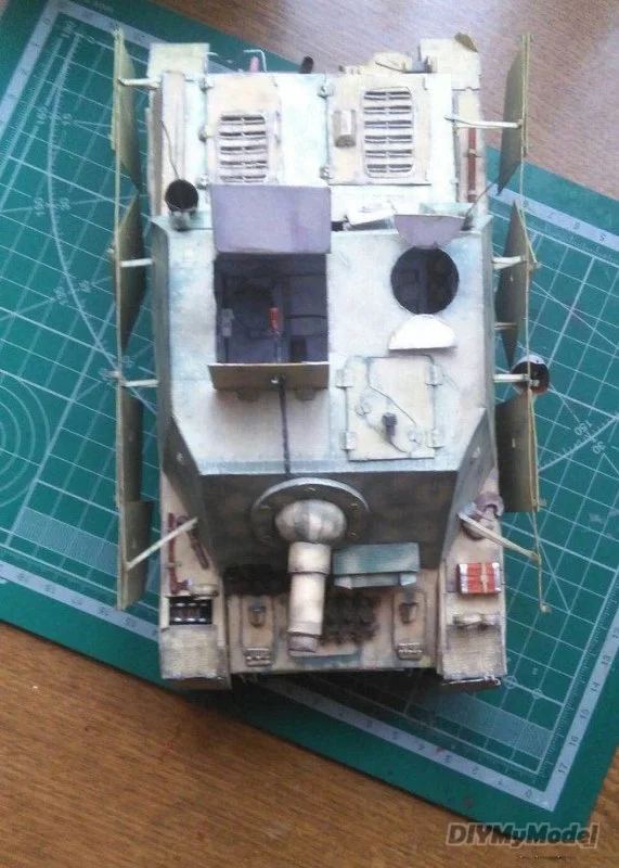 DIYMyModeI GPM + 248 sturmpanzer IV, manualidades DIY, KIT de modelismo de papel, rompecabezas de juguete hechos a mano, regalo, utillaje de pel&iacute;cula-3