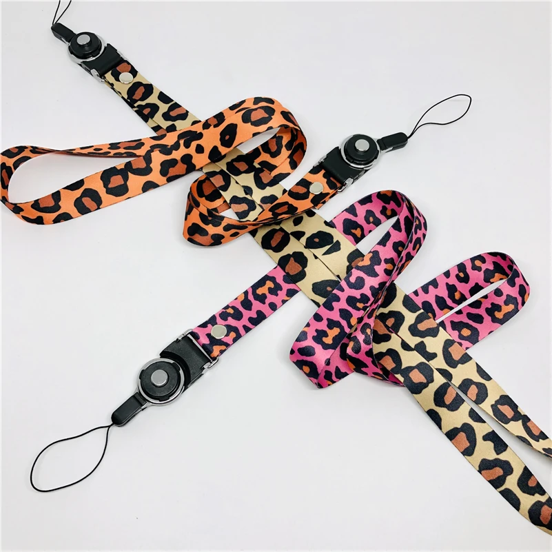 

Mobile Phone Strap Cute Cartoon Leopard Lanyard Neck Strap For Keys ID Card S For iPhone huawei USB Badge Holder DIY Hang Rope
