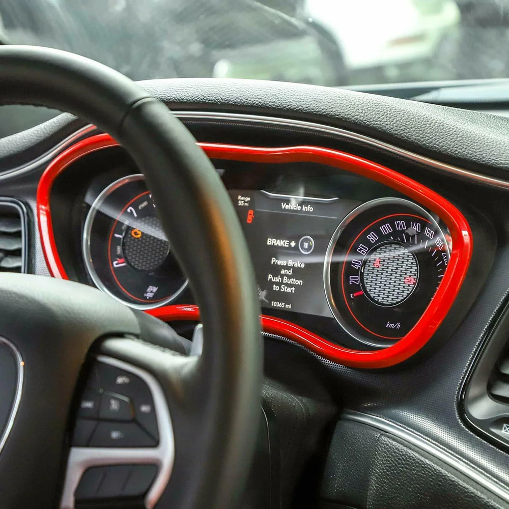 Для Dodge Challenger 2015 2019 приборная панель кольцо декор тире отделка новый