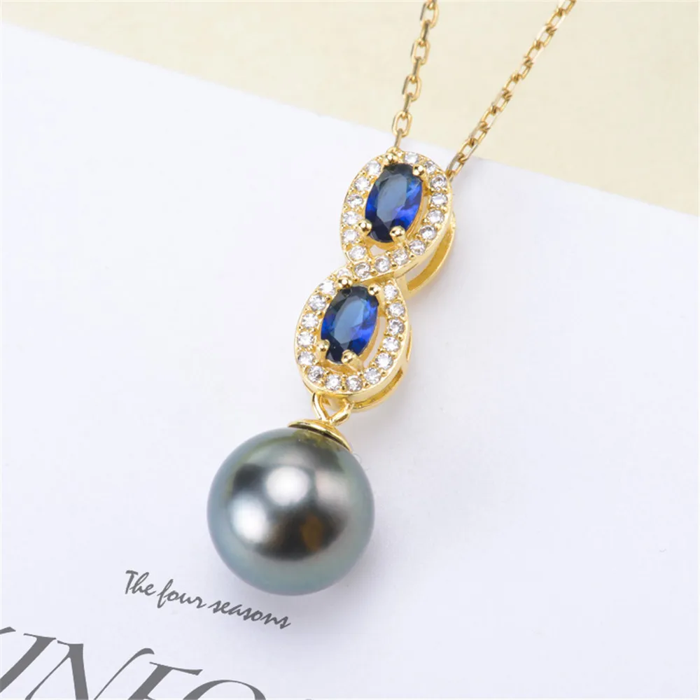 

Factory Wholesale Real Solid S925 Sterling Silver Accessories DIY Jewelry Making Pearl Pendant For Women Charm Gift
