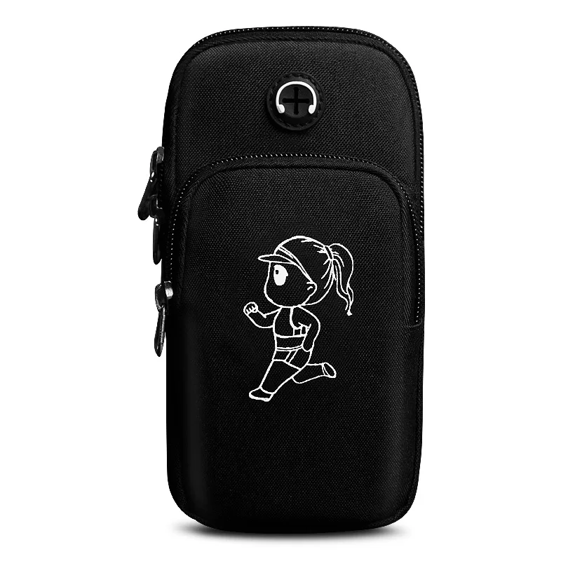 

Luminous Cartoon Sports Armband Women Arm Bag Fitness Sleeve Bag Card Keys Mobile Phone Running Wrist Package