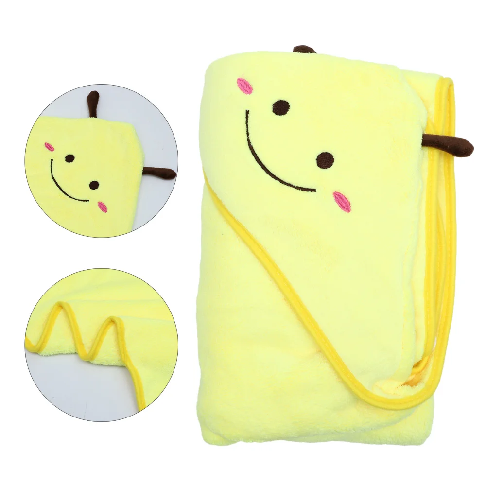 

Coral Fleece Comfortable Hooded Children's Bath Towel Washable Bathrobe