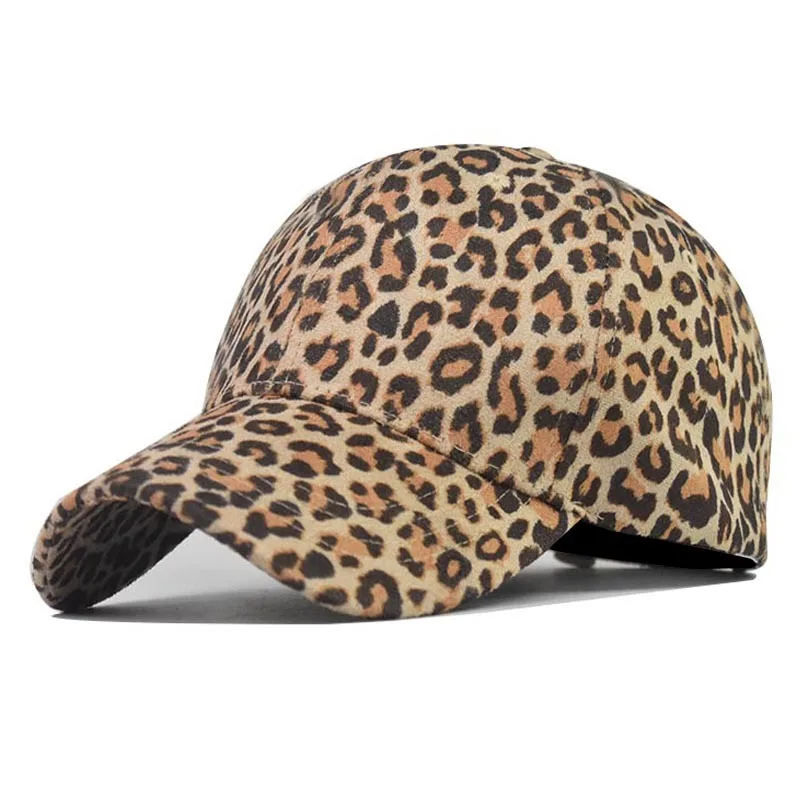

lidafish Fashion Men Women's Leopard Baseball Caps Outdoor Sports Hats Hip-Hop Adjustable Snapback Caps