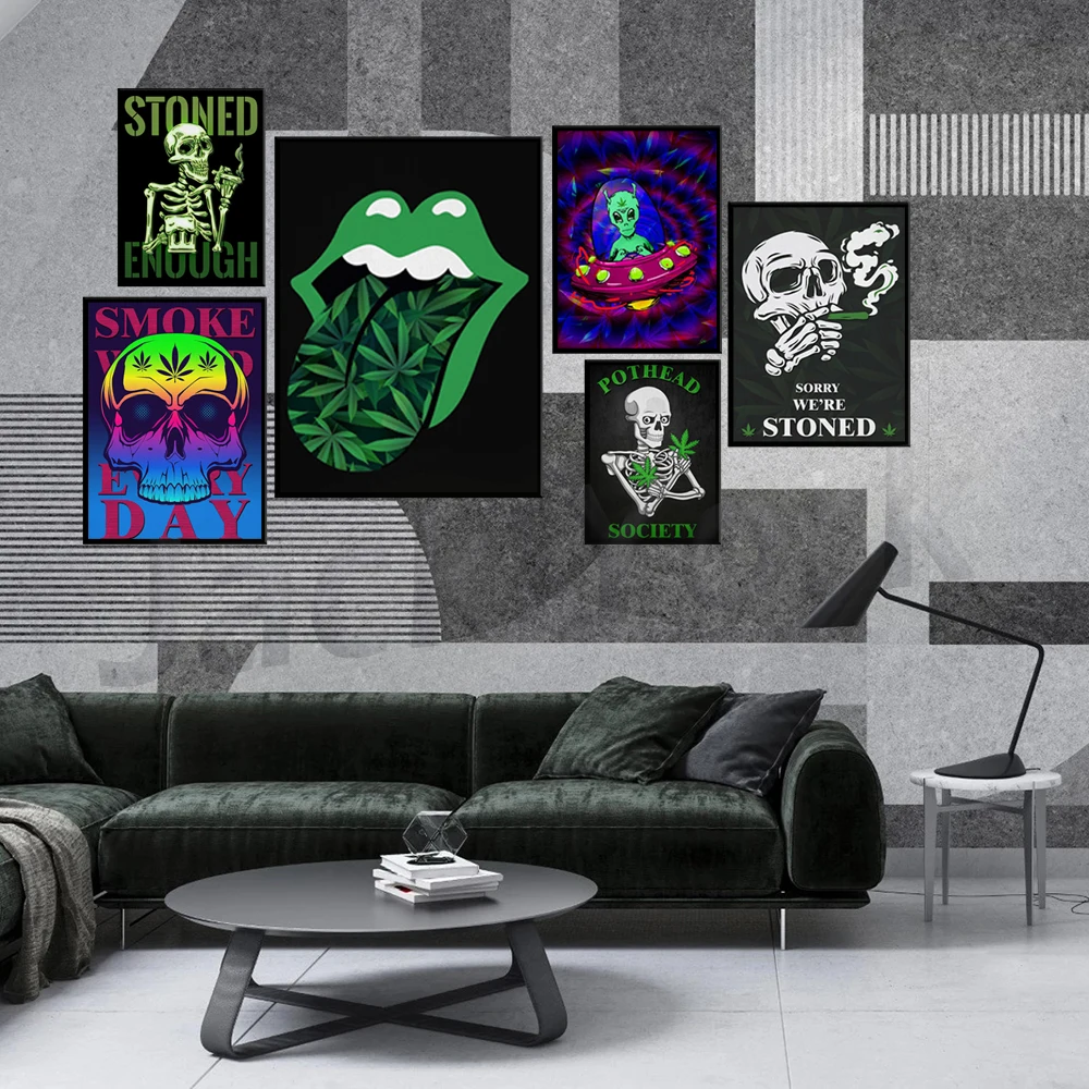 

Art Canvas - Smokers Art Canvas Poster/Gift/Printed Picture Wall Art Decoration CANVAS