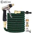 Выдвижной шланг Jardin, гибкий шланг высокого давления для полива сада с металлическим водяным пистолетом, кастрюля из пены, очистка автомобиля