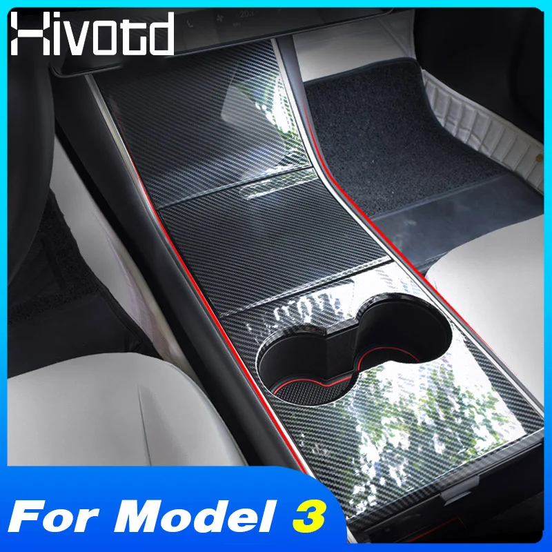 Hivotd для Tesla модель 3 2018 2019 аксессуары центральной консоли чашка воды панель крышка