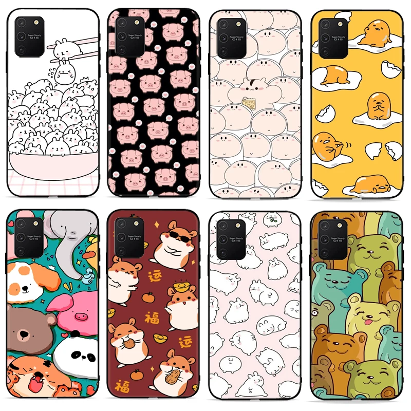 

Cartoon Cute Pig Rabbit Bear Phone Case For Samsung Galaxy S8 S9 S10 Plus Lite S10E Back Cover Funda Cases Soft TPU