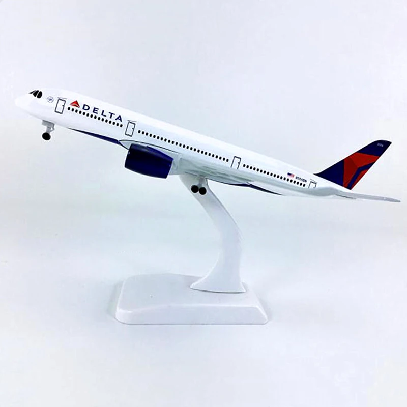 

20CM Airbus A350 Air American DELTA Airways Alloy Metal Diecast Plane Models Airlines Airplanes Aircraft Kids Gift Collectible