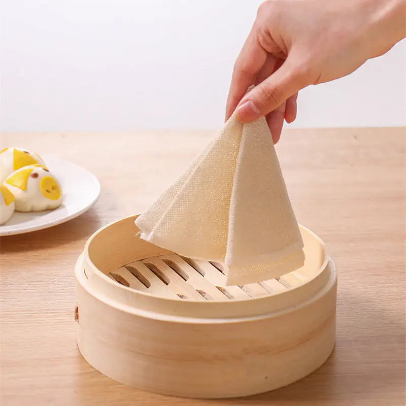 5 шт. круглая Бамбуковая Пароварка Бумага отпаривания s бытовой хлопковый Паровая