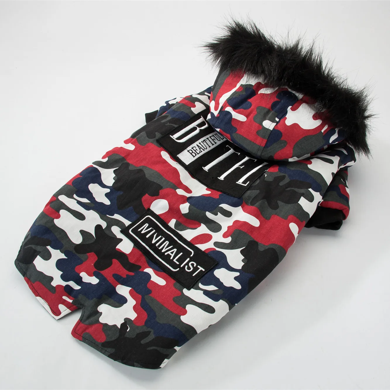 Одежда для больших собак зимняя куртка одежда пальто большая камуфляжная теплая