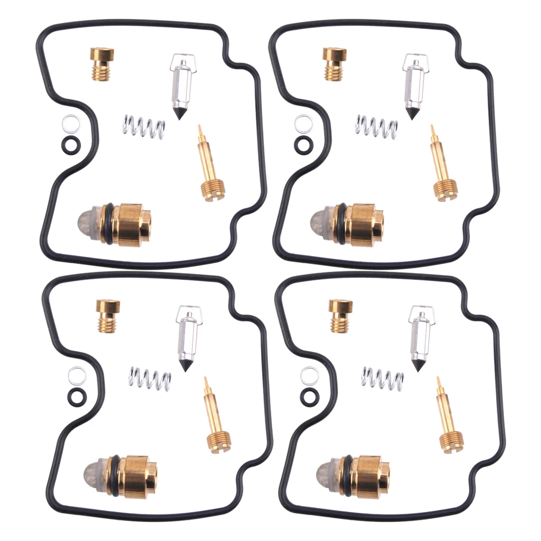 

4Sets New Carburetor Repair Kit Float Needle Fit for Yamaha FZS 600 Fazer 1998 1999 2000 2001 2002 2003
