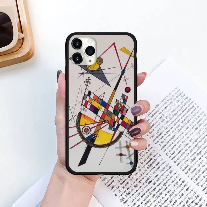 

Wassily Kandinsky Art design Phone Cases for iPhone 11 12 pro XS MAX 8 7 6 6S Plus X 5S SE 2020 XR Luxury brand shell