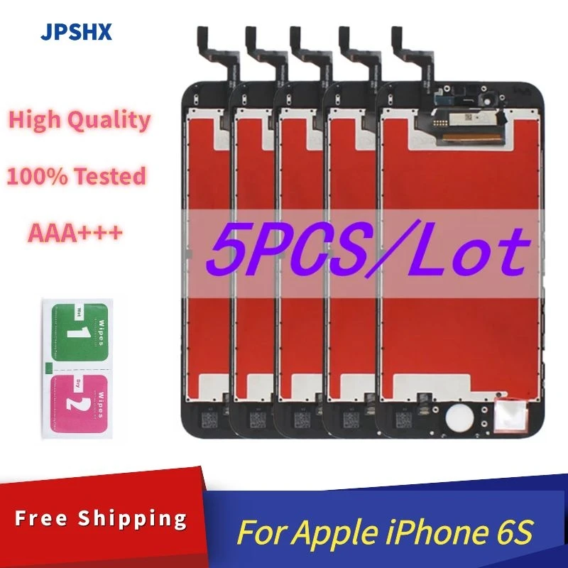 5 шт./лот AAA +++ ЖК-дисплей для IPhone 6S дисплей экран дигитайзер в сборе Сменные