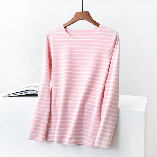 Pink Tops Бархатная теплая одежда для отдыха пижамные штаны брюки женские повседневные штаны полосатые пижамы брюки пижамные брюки Женские легинсы - Цвет: Pink Tops