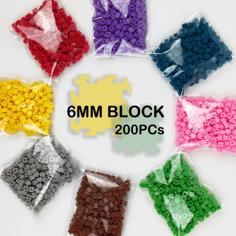 200pcs 6*6mm Micro Diamond Building Blocks 3D Pixel Puzzle DIY Children's Toy Educational For Kids Gifts | Игрушки и хобби