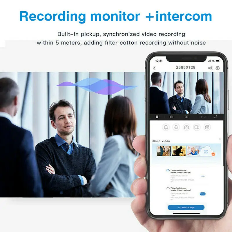 1080P PTZ Wifi IP Camera Outdoor 5X Digital Zoom AI Human Detect Wireless H.265 P2P ONVIF Audio 2MP Security CCTV | Безопасность и