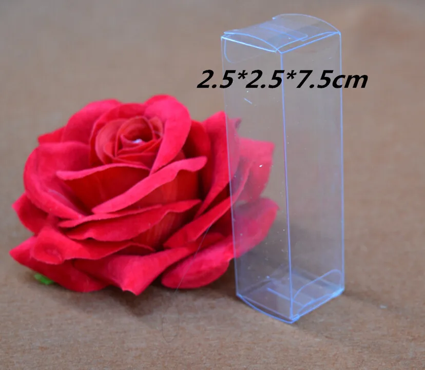 

2.5*2.5*7.5cm 100pcs/lot Clear Display PVC Packaging Box Transparent Gift Plastic Box For Jewelry/Craft/Bottle/Cosmetic
