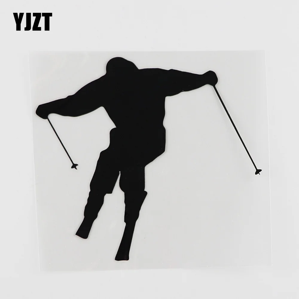 Виниловая наклейка YJZT, 13, 2 х12, 3 см, черный/серебристый, 8A-0214