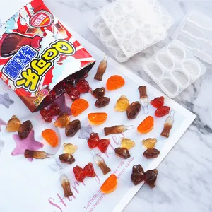 DIY силиконовые уф-полимерные формы для ювелирных изделий, медвежонок, сахара, сладкого оранжевого цвета в форме бутылки, формы для ювелирных изделий