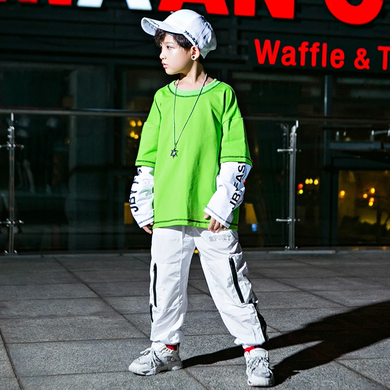 Костюмы для джазовых танцев мальчиков крутая одежда в стиле хип хоп рейв уличных